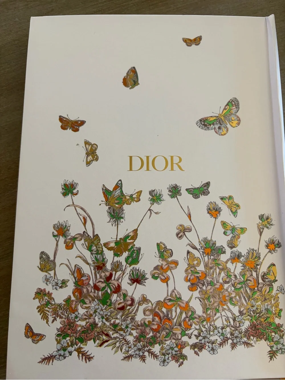 Christian Dior Green Logo Ribbon Notebook GWP